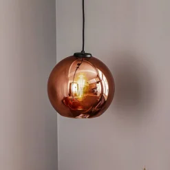 Nowodvorski Lighting Pendellamper > Hængelampe Polaris, spejlet glas, kobber