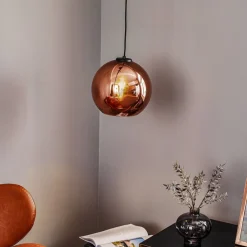 Nowodvorski Lighting Pendellamper > Hængelampe Polaris, spejlet glas, kobber