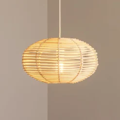 Nowodvorski Lighting Pendellamper > Hængelampe RATTAN, Ø 40 cm, naturbrun, Rattan, E27