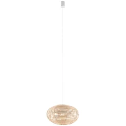 Nowodvorski Lighting Pendellamper > Hængelampe RATTAN, Ø 40 cm, naturbrun, Rattan, E27