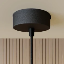 SIGMA Pendellamper > Hængelampe Rif i metal, sort, Ø 25 cm