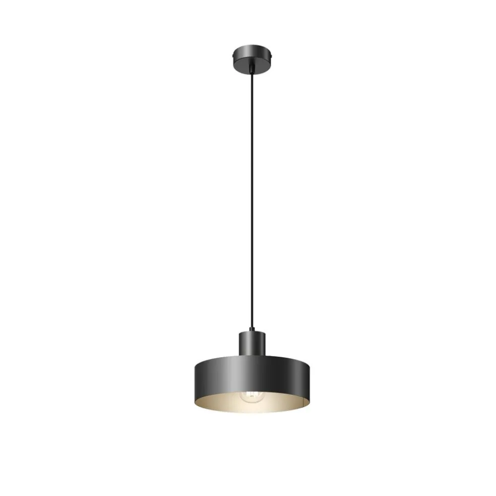 SIGMA Pendellamper > Hængelampe Rif i metal, sort, Ø 25 cm