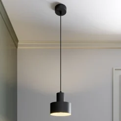 SIGMA Pendellamper|Pendellamper > Hængelampe Rif i metal, sort, Ø 15 cm