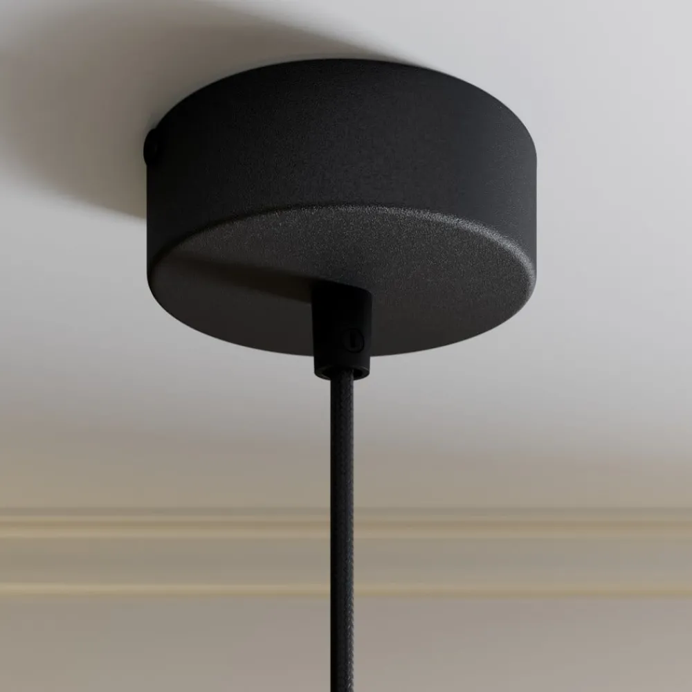 SIGMA Pendellamper|Pendellamper > Hængelampe Rif i metal, sort, Ø 15 cm
