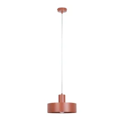 Pendellamper|Pendellamper ^ SIGMA Hængelampe Rif M, teglrød, 1 lyskilde, Ø 25 cm, stål