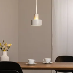 Pendellamper|Pendellamper ^ SIGMA Hængelampe Rif S, taupe, 1 lyskilde, Ø 15 cm, stål