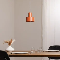 SIGMA Pendellamper|Pendellamper > Hængelampe Rif S, teglrød, 1 lyskilde, Ø 15 cm, stål
