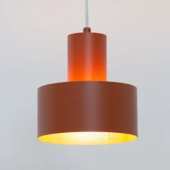 SIGMA Pendellamper|Pendellamper > Hængelampe Rif S, teglrød, 1 lyskilde, Ø 15 cm, stål