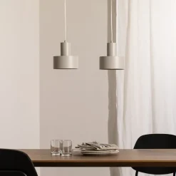 SIGMA Pendellamper|Pendellamper > Hængelampe Rif 2, taupe 2 lyskilder, lineær, stål