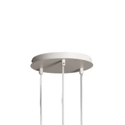 SIGMA Pendellamper > Hængelampe Rif 3, taupe, rund, 3 lyskilder, Ø 33 cm, stål
