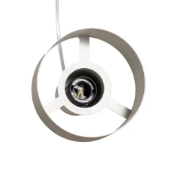SIGMA Pendellamper > Hængelampe Rif 3, taupe, rund, 3 lyskilder, Ø 33 cm, stål