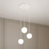 EMIBIG LIGHTING Pendellamper > Hængelampe Royal, 3 lyskilder, opal hvid/hvid, glas, E14