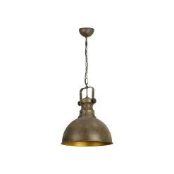 Opviq Pendellamper|Pendellamper > Hængelampe Saglam 3710 1 lyskilde Ø31cm guld antik