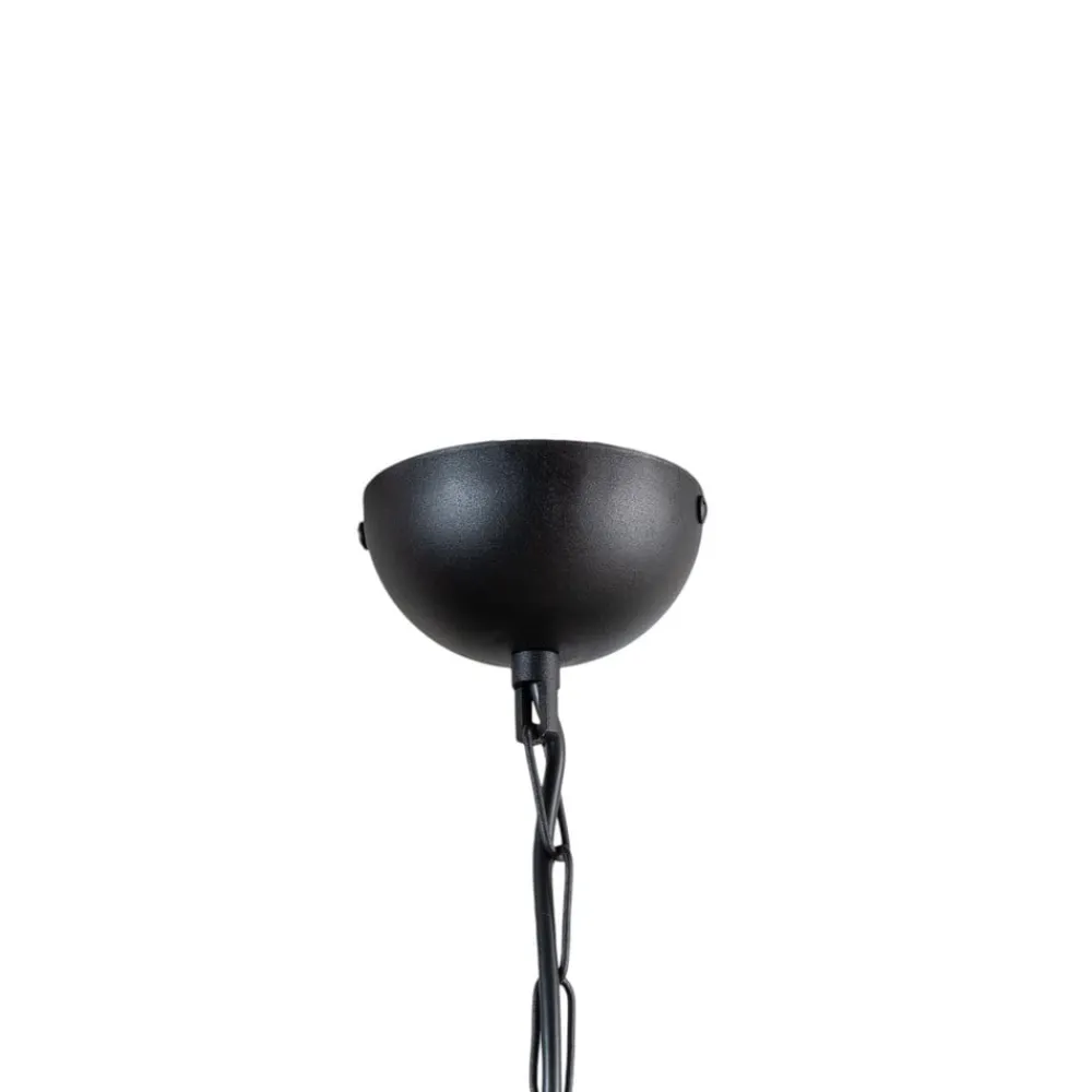Opviq Pendellamper > Hængelampe Saglam 3762, rød/sort, jern, Ø 32 cm
