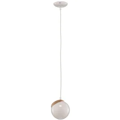 Pendellamper ^ Eko-Light Hængelampe Sfera 1 lyskilde glas/træ lys