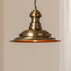 Opviq Pendellamper|Pendellamper > Hængelampe Sivani MR-637, antik guld, metal, Ø 39 cm