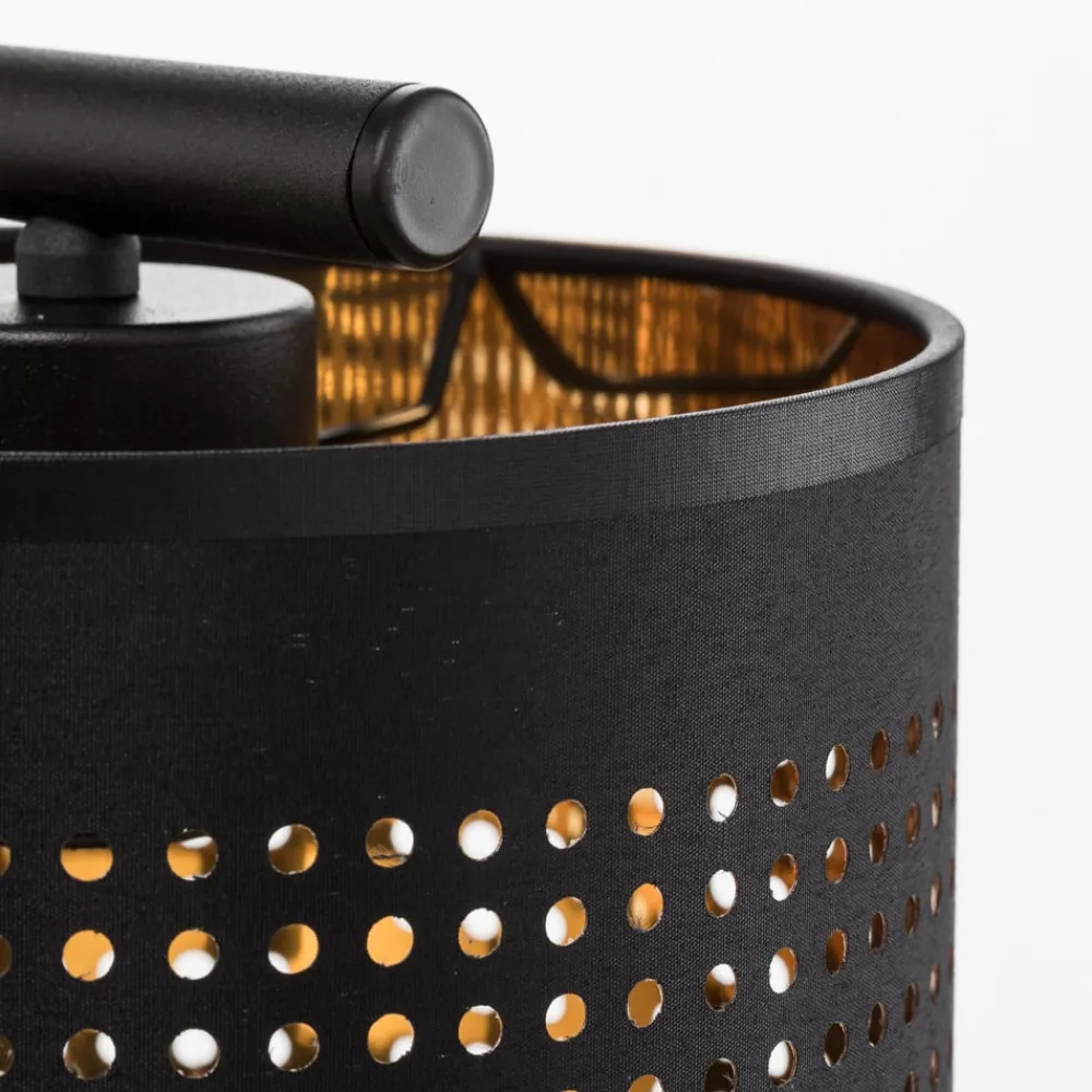 TK Lighting Pendellamper > Hængelampe Tago, 4 lyskilder, sort/guld