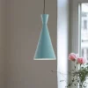 Opviq Pendellamper|Pendellamper > Hængelampe Tom, turkis, metal, Ø 19 cm, E27