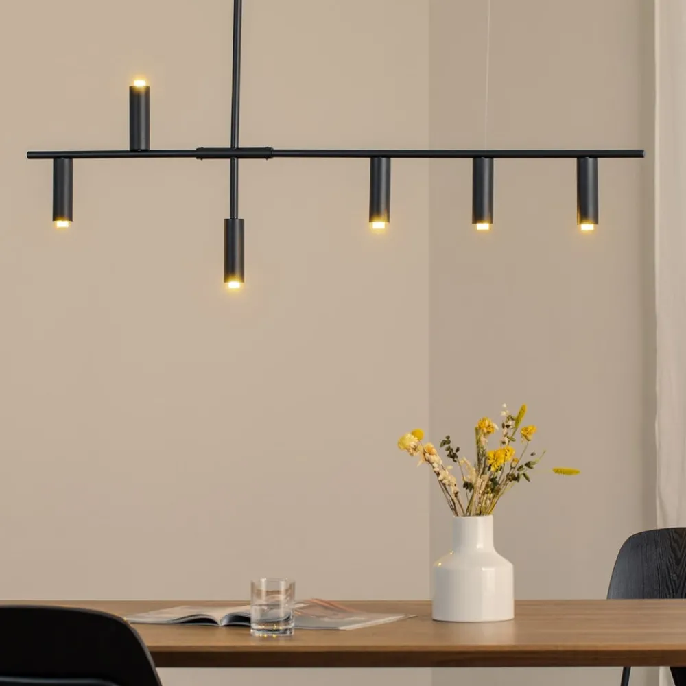 Pendellamper|Pendellamper ^ ALDEX Hængelampe Trevo 6 All Black, metal, sort, GU10