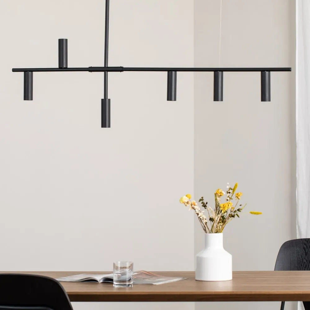 Pendellamper|Pendellamper ^ ALDEX Hængelampe Trevo 6 All Black, metal, sort, GU10