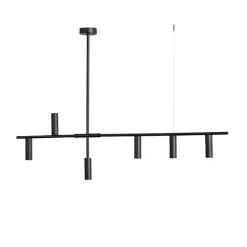 Pendellamper|Pendellamper ^ ALDEX Hængelampe Trevo 6 All Black, metal, sort, GU10