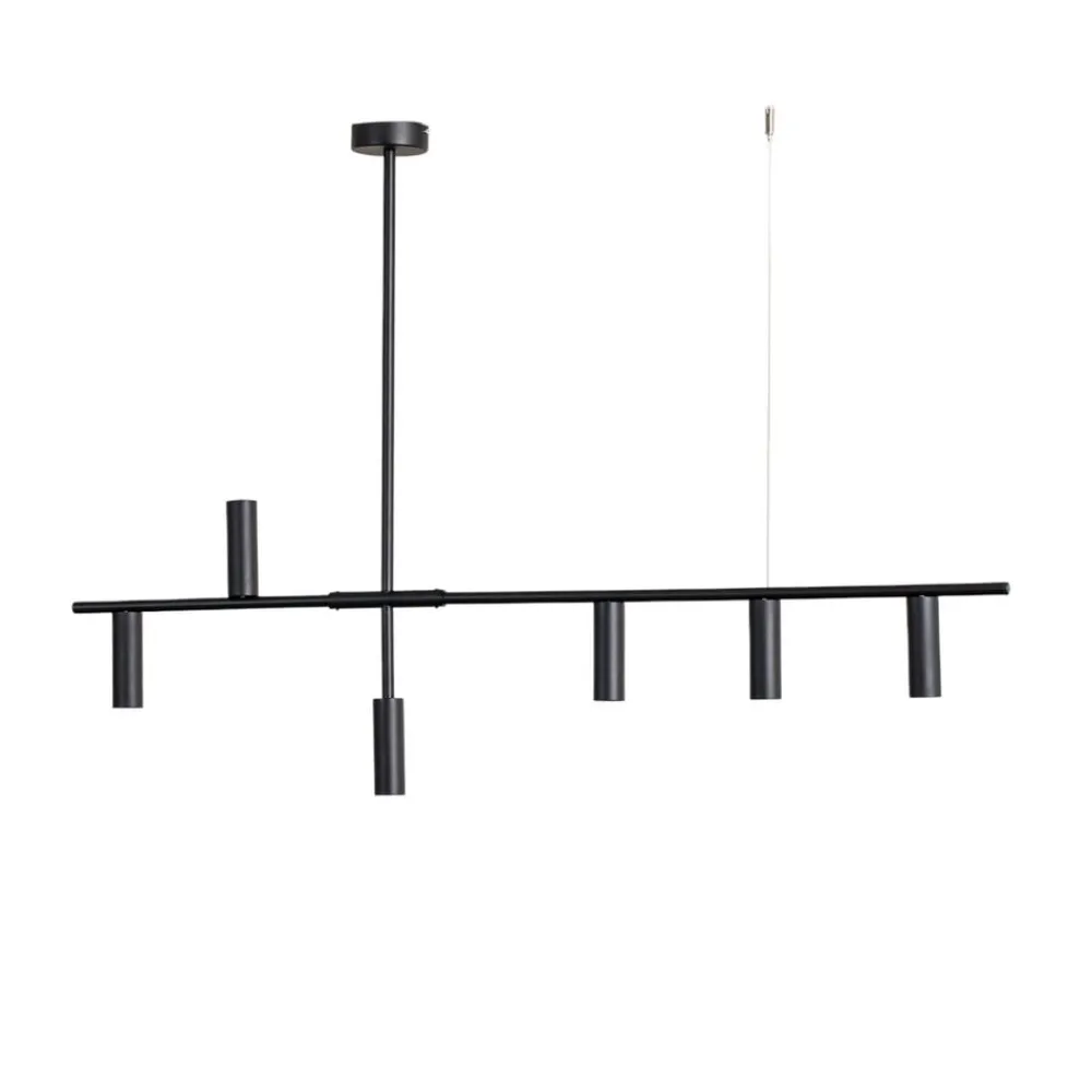 Pendellamper|Pendellamper ^ ALDEX Hængelampe Trevo 6 All Black, metal, sort, GU10