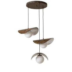 Opviq Pendellamper > Hængelampe Vatoz, 3 lyskilder, sort, Ø 50 cm, metal
