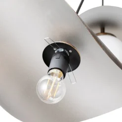 Opviq Pendellamper > Hængelampe Vatoz, 3 lyskilder, sort, Ø 50 cm, metal