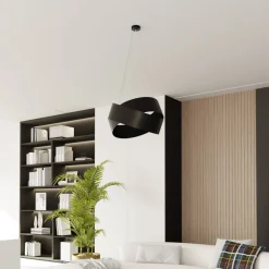EMIBIG LIGHTING Pendellamper > Hængelampe Vieno af sorte stålringe