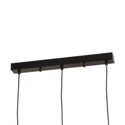 Pendellamper ^ Opviq Hængelampe Yildo, lineær, 3 lyskilder, sort/guld, metal