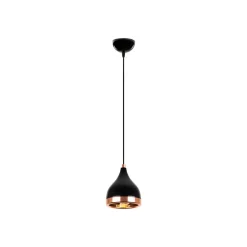 Pendellamper ^ Opviq Hængelampe Yildo 7000 1 lyskilde Ø15cm sort/kobber