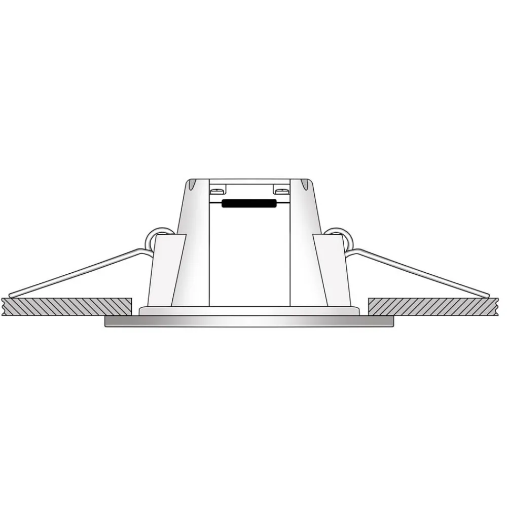 Ledino Nedgravet Udebelysning|Udendørs Loftlamper > Holstein LED indbygningslampe IP65 116° stiv, hvid