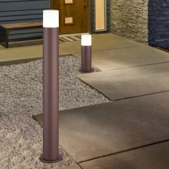 Trio Lighting Gadebelysning > Hoosic gadelampe af trykstøbt aluminium rustfarvet