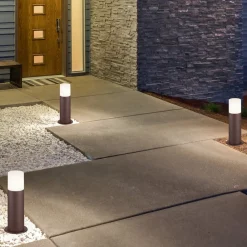 Trio Lighting Sokkellamper > Hoosic sokkellampe af trykstøbt aluminium, rust