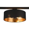 Trio Lighting Skinnesystem > Hostel skinnelampe til DUOline, sort-guld, E27