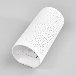 Lindby Væglamper|Væglamper > Hulmønster væglampe Jiru af hvid gips