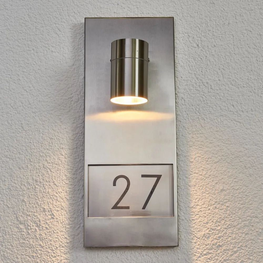 Konstsmide Væglamper > Husnummerlampe Modena 7655, stål