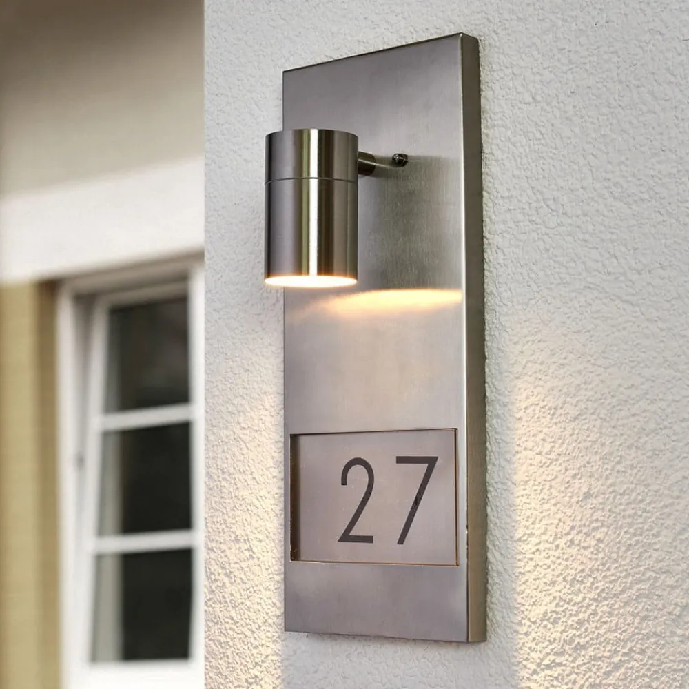 Konstsmide Væglamper > Husnummerlampe Modena 7655, stål