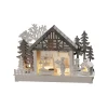Julepynt|Vinduesdekoration ^ Konstsmide Christmas Hus og Bageri LED-adventsstage, batteridrift