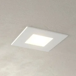 Indbygningsspots|Spotlights ^ Heitronic Hvid LED-indbygningslampe Klaus til indbyggede kasser