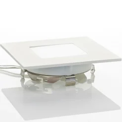 Indbygningsspots|Spotlights ^ Heitronic Hvid LED-indbygningslampe Klaus til indbyggede kasser
