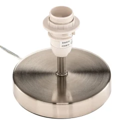 Brilliant Bordlamper > Hvid tekstil bordlampe Clarie