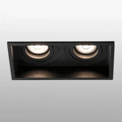 FARO BARCELONA Indbygningsspots|Spotlights > Hyde indbygningslampe, 2 lyskilder, svingbar sort
