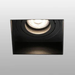 FARO BARCELONA Indbygningsspots|Spotlights > Hyde spot 1 lyskilde kantet drejelig sort