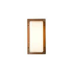 Væglamper ^ Moretti Luce Ice Cubic 3410 udendørs væglampe, antik messing