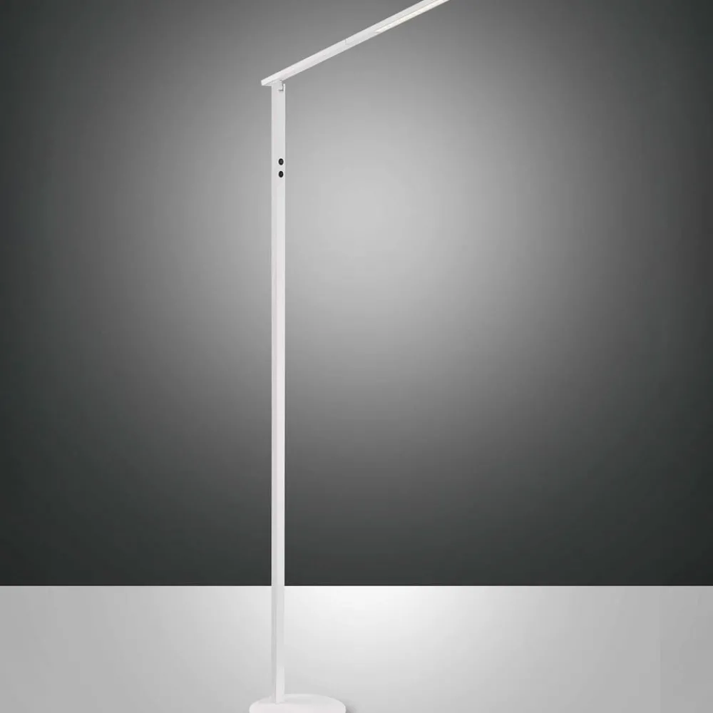 Arbejdsrum/Kontor|Gulvlamper ^ Fabas Luce Ideal LED-gulvlampe, 1 lyskilde, CCT, hvid