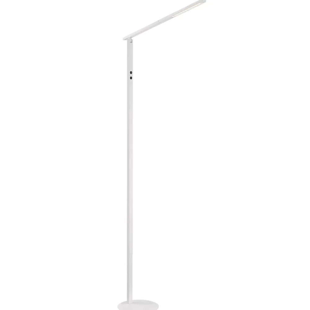 Arbejdsrum/Kontor|Gulvlamper ^ Fabas Luce Ideal LED-gulvlampe, 1 lyskilde, CCT, hvid