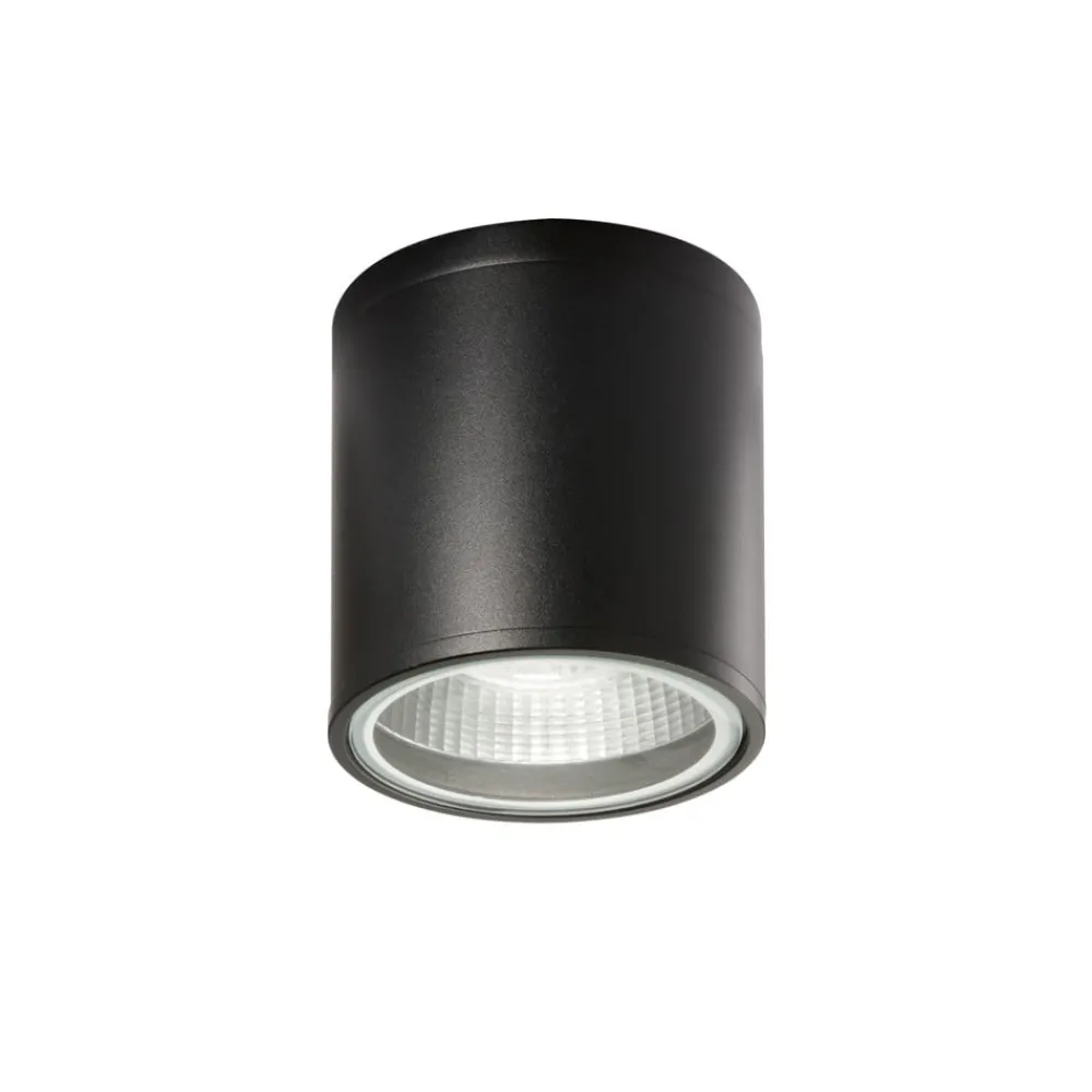 Loftlamper ^ Ideallux Ideal Lux Gun loftlampe til badeværelset, sort