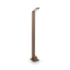 Ideallux Gadebelysning > Ideal Lux LED-gadelampe Agos brun 3.000 K Højde 80 cm aluminium