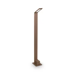 Ideallux Gadebelysning > Ideal Lux LED-gadelampe Agos brun 3.000 K Højde 80 cm aluminium